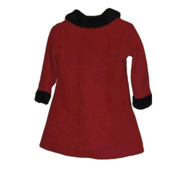 Vintage Petes Partner Good Lad Girls Size 6 Red Fleece Dress Coat & Hat 2pc Set! - Picture 2 of 16